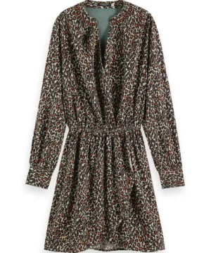 Alternative view of Scotch & Soda 173377: Long-sleeved V-neck mini dress