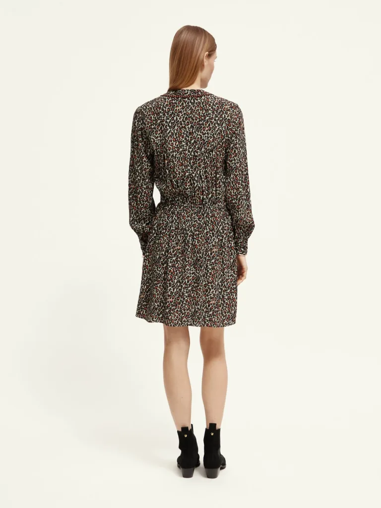 Scotch & Soda 173377: Long-sleeved V-neck mini dress - Image 4