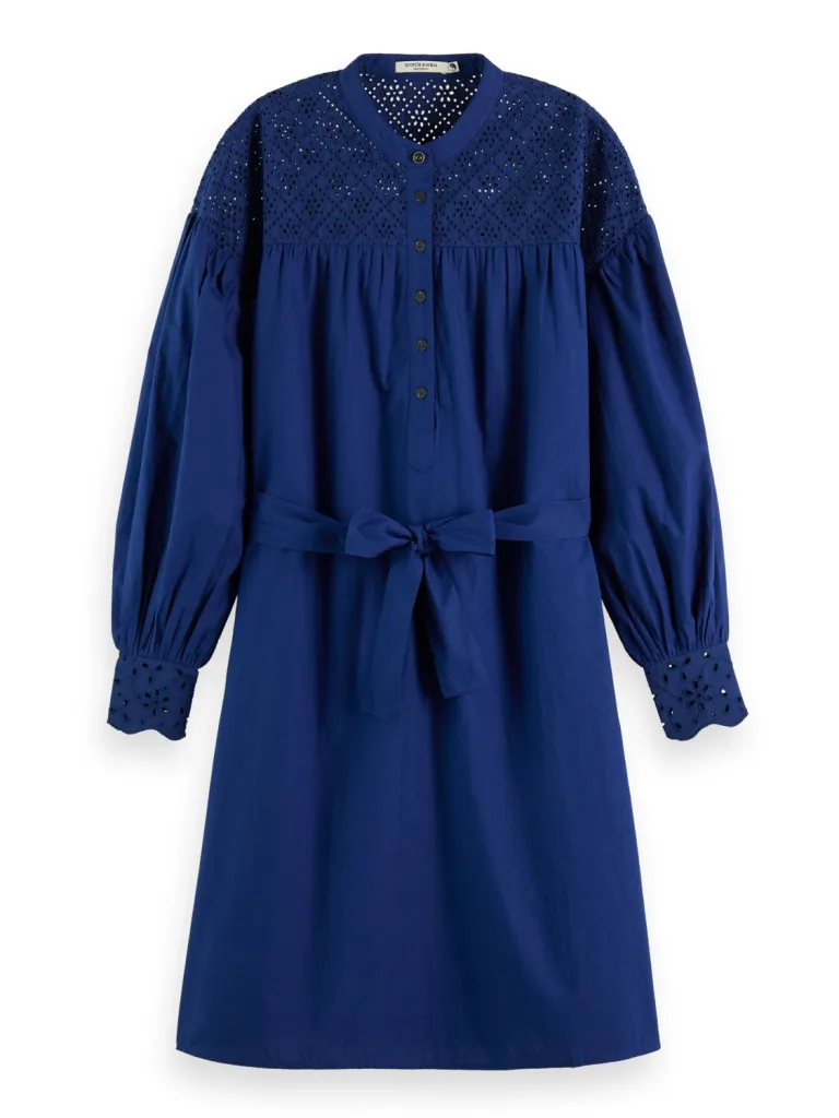 Scotch & Soda 173378: Belted broderie dress