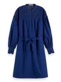 Scotch & Soda 173378: Belted broderie dress
