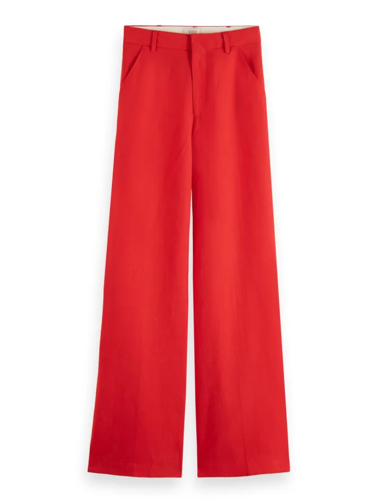 Scotch & Soda 174129:  Tailored high rise linen wide leg pants