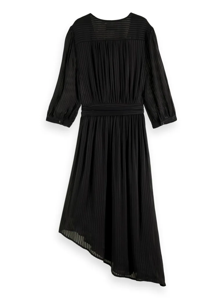 Scotch & Soda 174922: Asymmetric wrap dress, Black - Image 6