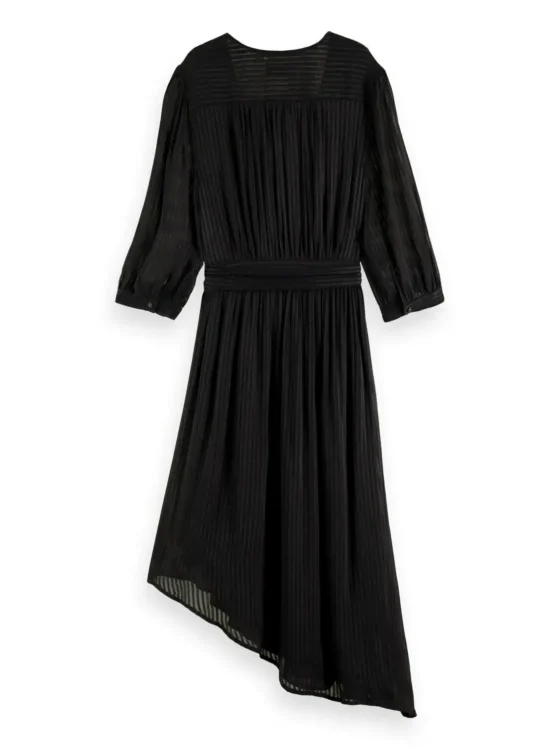 Scotch & Soda 174922: Asymmetric wrap dress, Black - Image 6