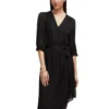 Scotch & Soda 174922: Asymmetric wrap dress, Black