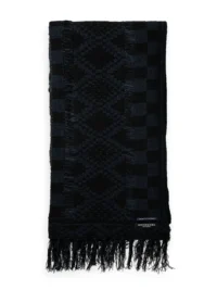 Scotch & Soda 174966 : Fringed knitted scarf