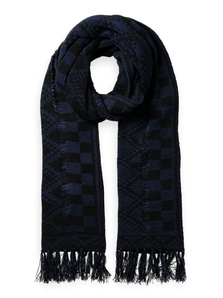 Scotch & Soda 174966 : Fringed knitted scarf - Image 5