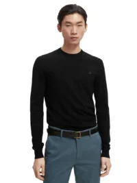 Scotch & Soda 165322: Crewneck sweater Black