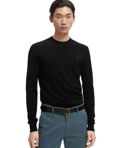 Scotch & Soda 165322: Crewneck sweater Black