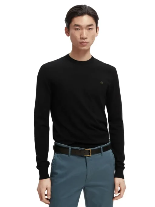 Scotch & Soda 165322: Crewneck sweater Black
