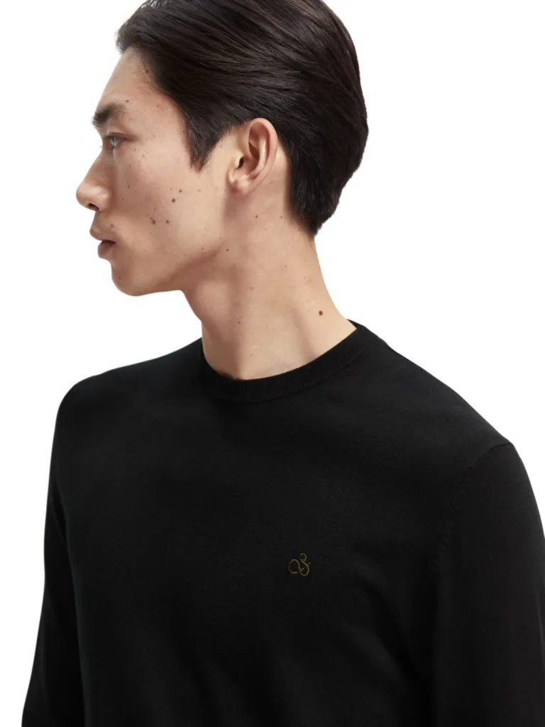 Scotch & Soda 165322: Crewneck sweater Black - Image 3