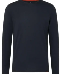 Timezone : Ribbed basic long sleeve, Navy
