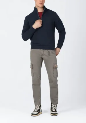 Timezone : Sweatshirt top Troyer Navy image4