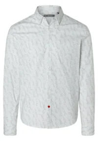 Alternative view of Timezone : Printed stretch shirt  White