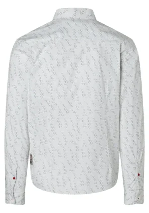 Timezone Printed stretch shirt White image2