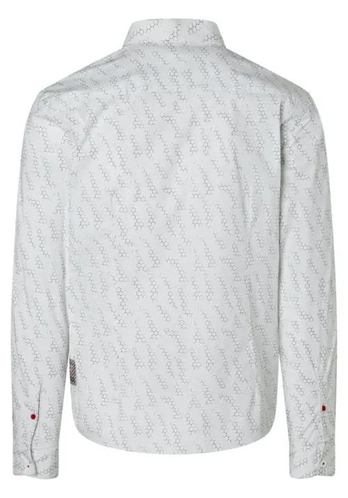Timezone Printed stretch shirt White - Image 4