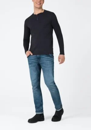 Timezone - Slim ScottTZ Navy scrub wash image4