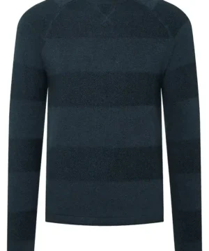 Alternative view of Timezone : Spiral Knit Crewneck Navy melange