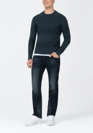 Timezone : Spiral Knit Crewneck Navy melange image1