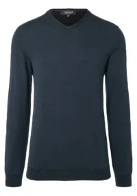 Alternative view of Timezone : Knit V-long sleeve Navy melange