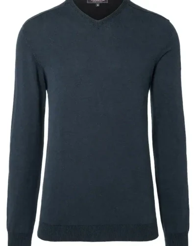 Alternative view of Timezone : Knit V-long sleeve Navy melange