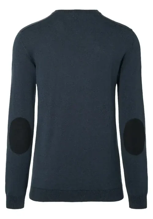 Timezone : Knit V-long sleeve Navy melange - Image 6