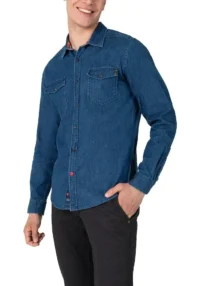 Timezone : Stretch denim shirt