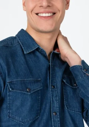 Timezone : Stretch denim shirt image2