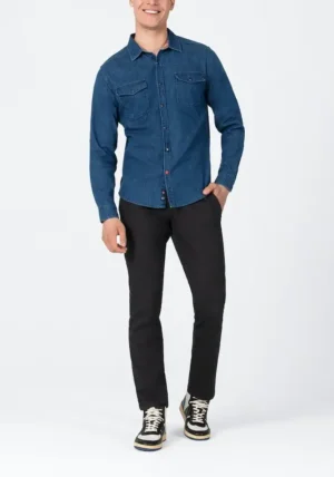 Timezone : Stretch denim shirt image1