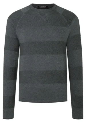 Alternative view of Timezone : Spiral Knit Crewneck Green