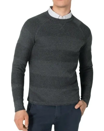 Timezone : Spiral Knit Crewneck Green