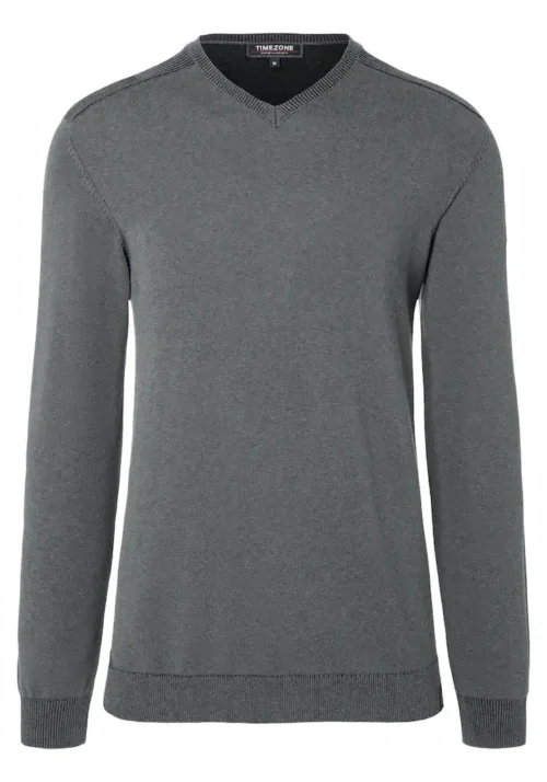 Alternative view of Timezone : Knit V-long sleeve Green melange