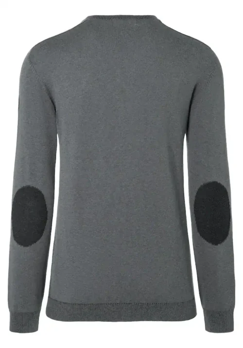 Timezone : Knit V-long sleeve Green melange - Image 4