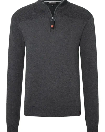 Alternative view of Timezone : Knit Basic Troyer Green melange