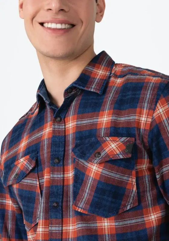 Timezone : Indigo Check Shirt - Image 3