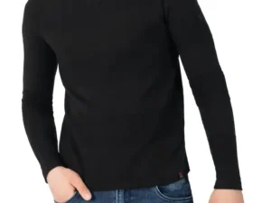 Timezone : Spiral Knit Crewneck Black