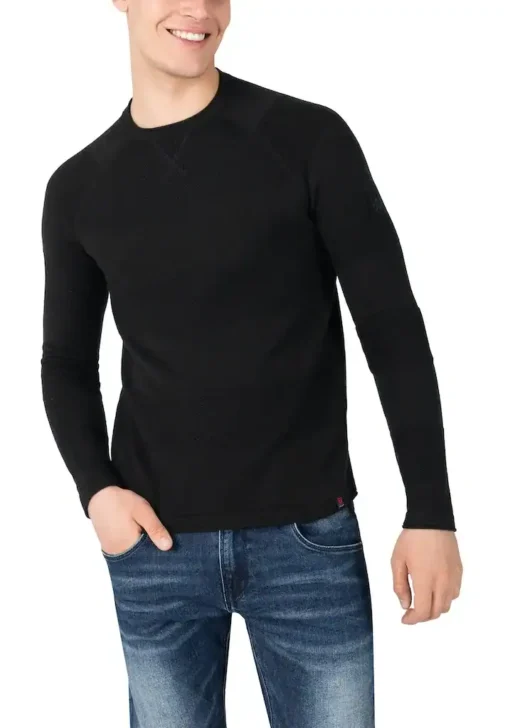 Timezone : Spiral Knit Crewneck Black