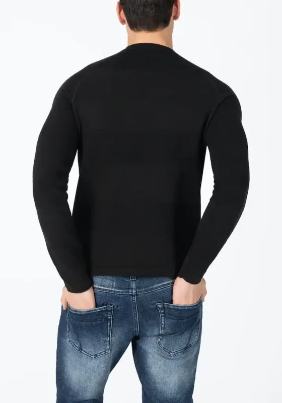 Timezone : Spiral Knit Crewneck Black - Image 3