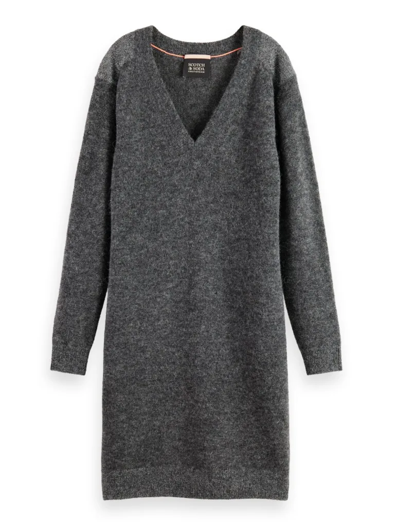 Scotch & Soda 174762 : Relaxed V Neck Knitted Dress - Image 2