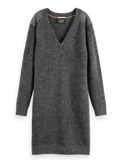 Alternative view of Scotch & Soda 174762 : Relaxed V Neck Knitted Dress