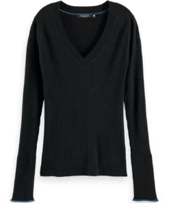 Alternative view of Scotch & Soda 176855 : skinny rib V-Neck pullover