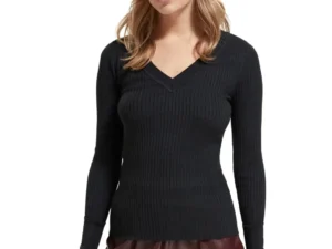 Scotch & Soda 176855 : skinny rib V-Neck pullover