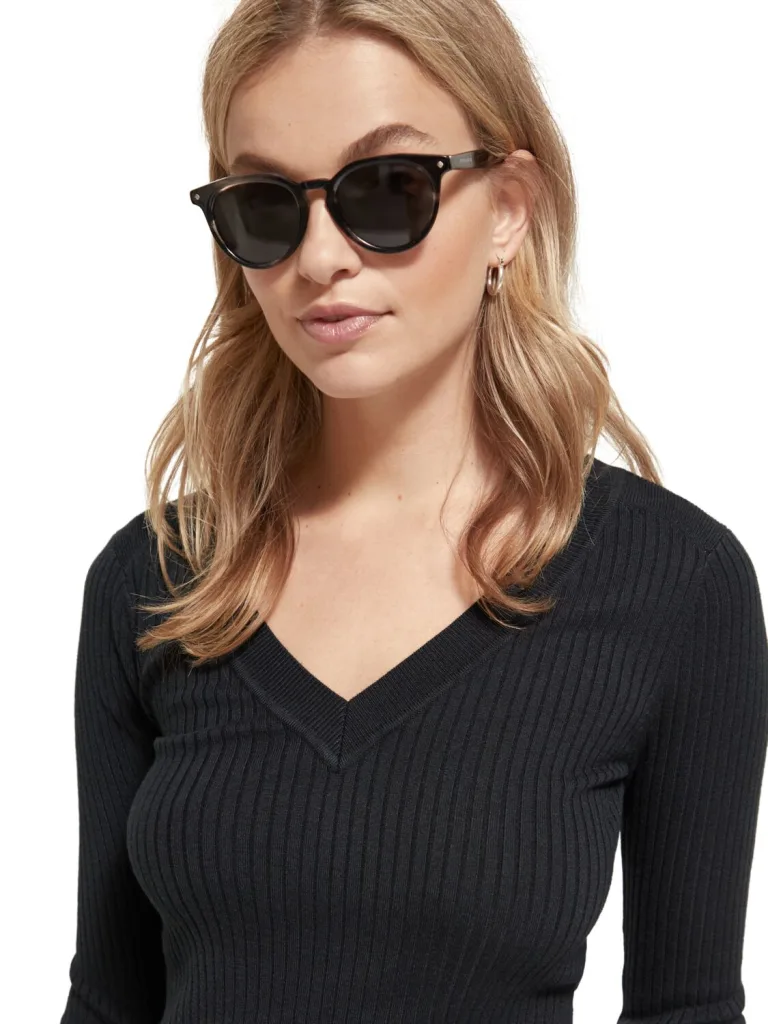 Scotch & Soda 176855 : skinny rib V-Neck pullover - Image 4