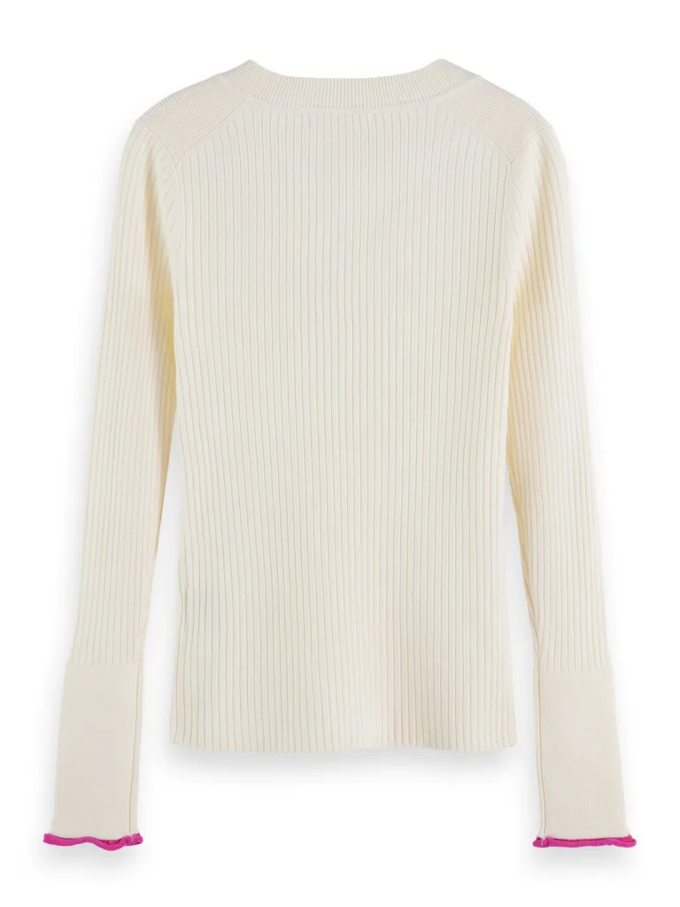 Scotch & Soda 176855 : skinny rib V-Neck pullover - Image 7