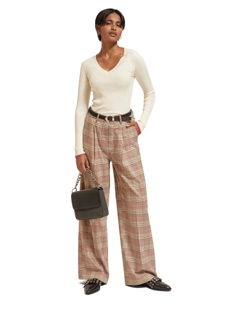 Scotch & Soda 176855 : skinny rib V-Neck pullover - Image 4