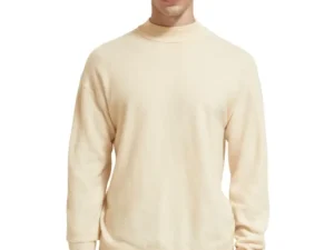 Scotch & Soda 176984 : Dropped shoulder Basic mock Camel