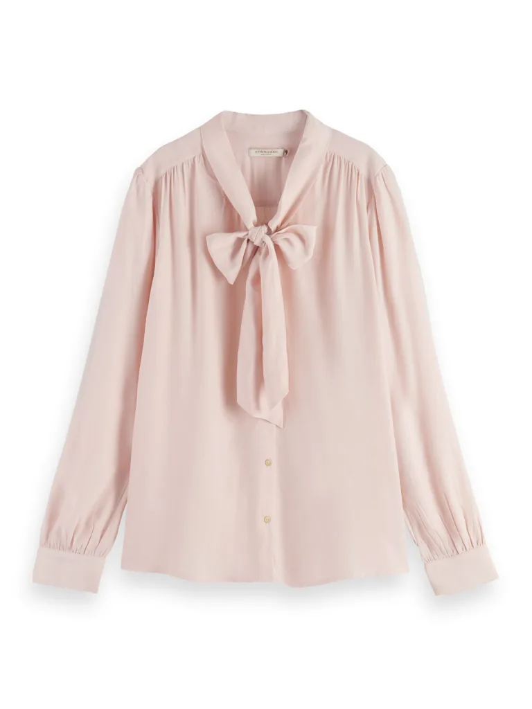 Scotch & Soda 177096 : Shirt with tie-neck - Image 2