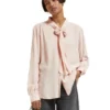 Scotch & Soda 177096 : Shirt with tie-neck
