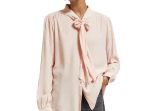 Scotch & Soda 177096 : Shirt with tie-neck