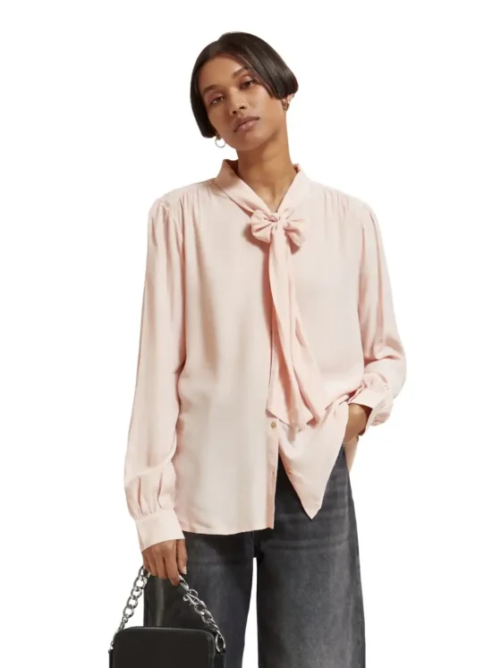 Scotch & Soda 177096 : Shirt with tie-neck