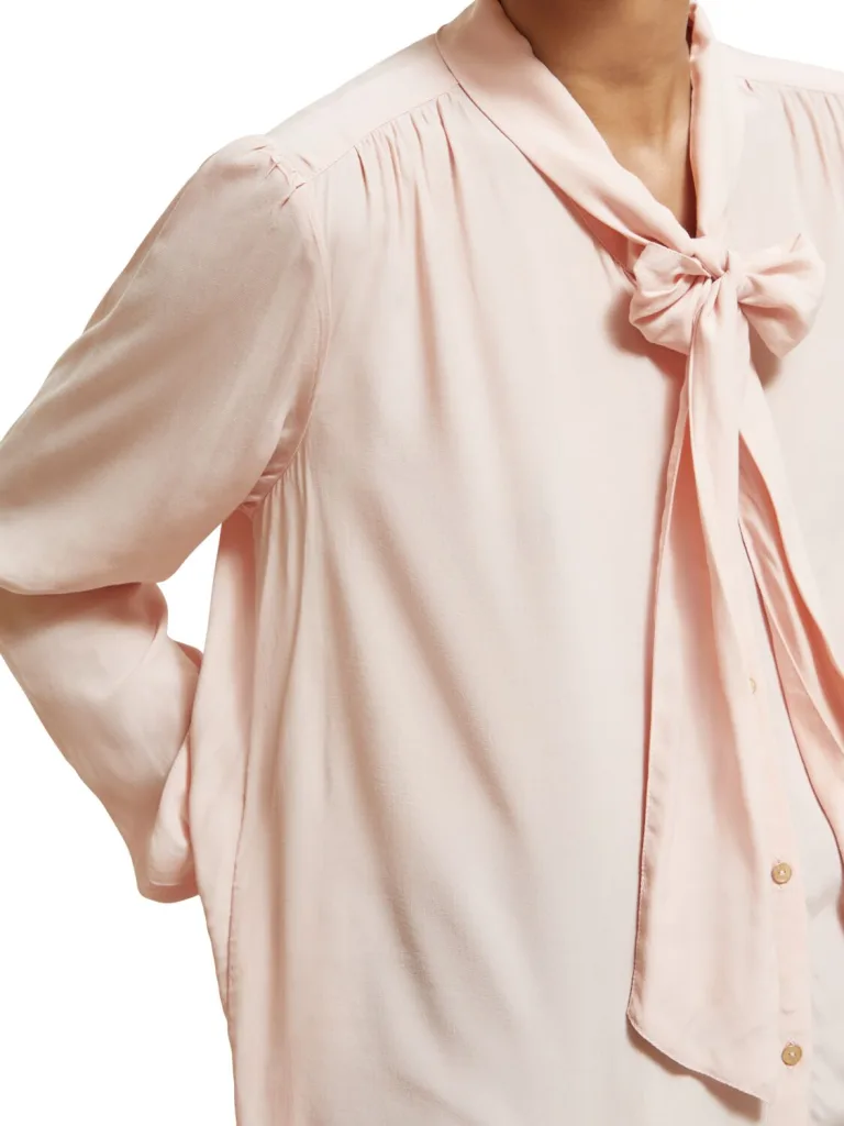 Scotch & Soda 177096 : Shirt with tie-neck - Image 4